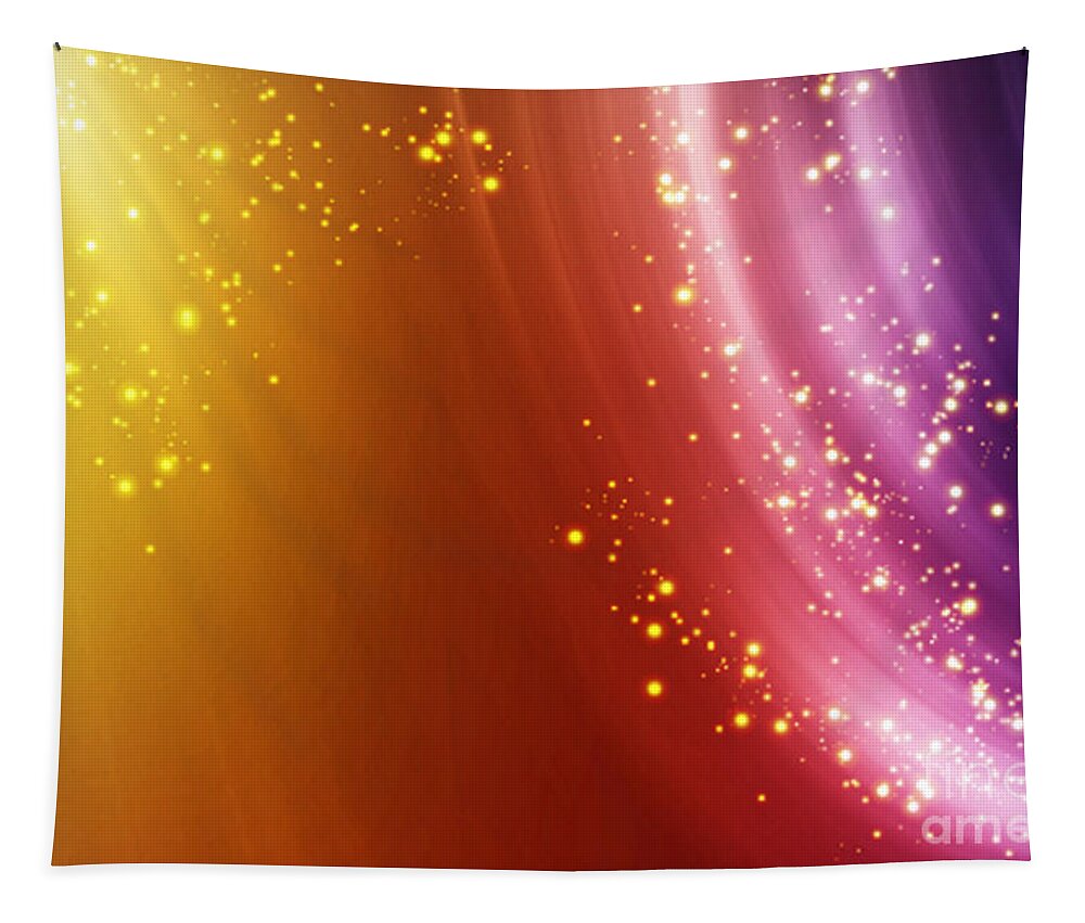  Abstract Tapestry featuring the digital art Colorful fog by Amanda Mohler