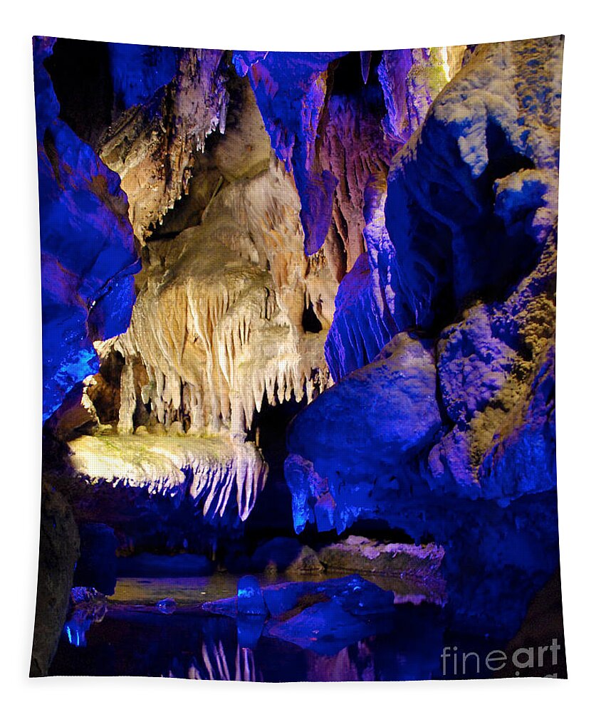 Ruby Falls Tapestry featuring the photograph Colors of the Pool by Mark Dodd
