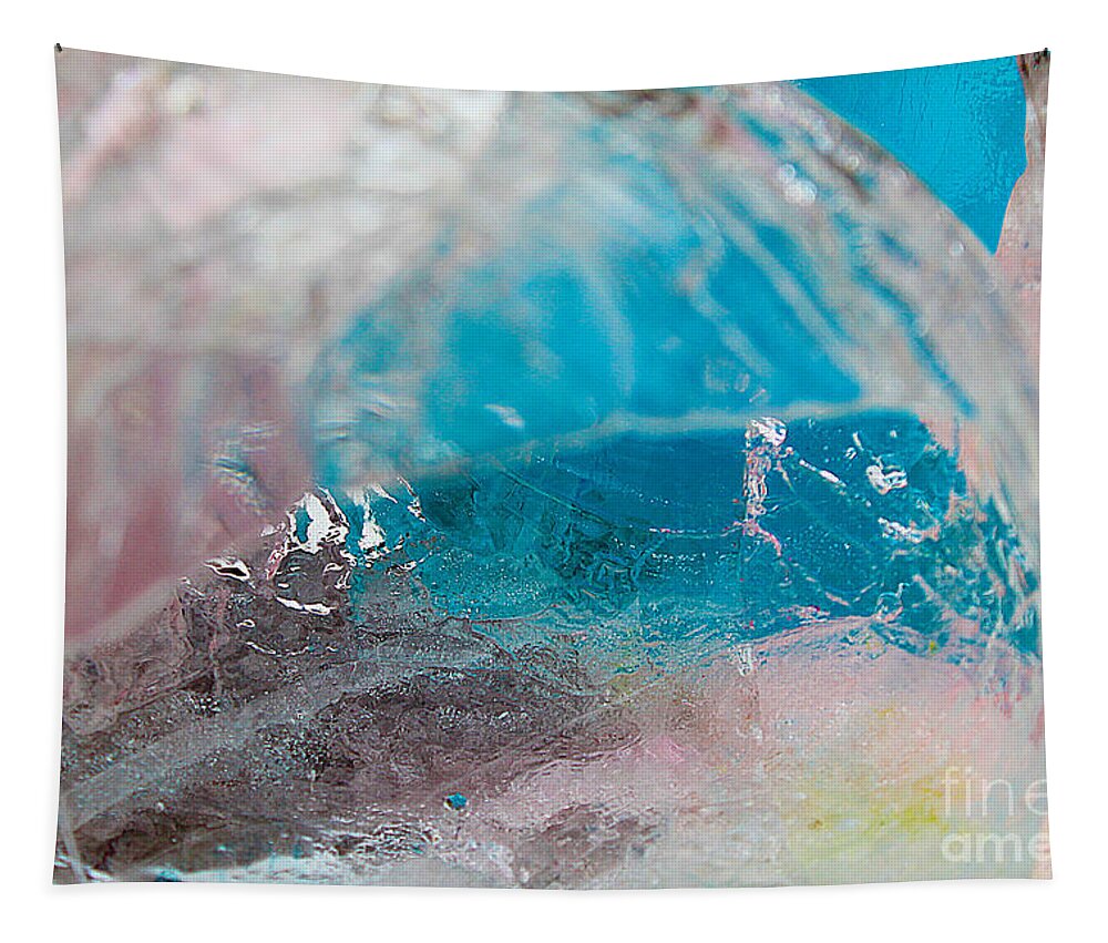 Cotton Candy Tapestry featuring the photograph Coloured Ice Creation Print #4 by Nina Silver