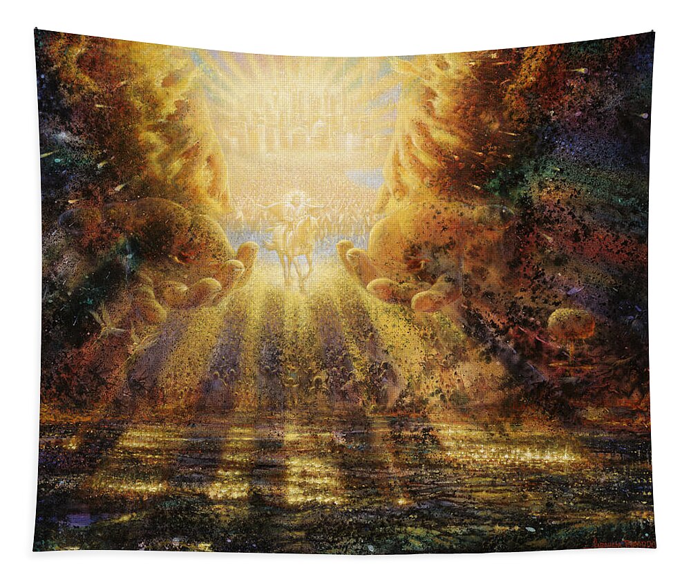 Graham Tapestry featuring the painting Come Lord Come by Graham Braddock