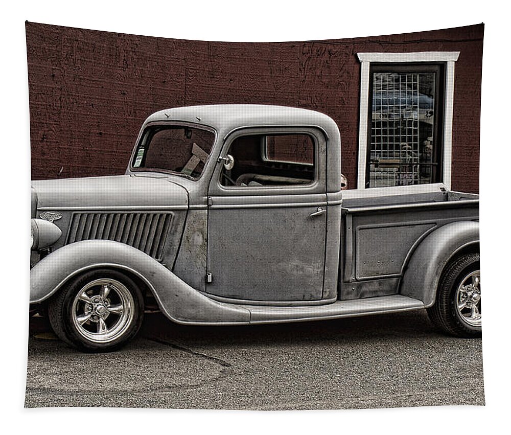 Ford Pick Up Tapestry featuring the photograph Cool little Ford Pick Up by Ron Roberts