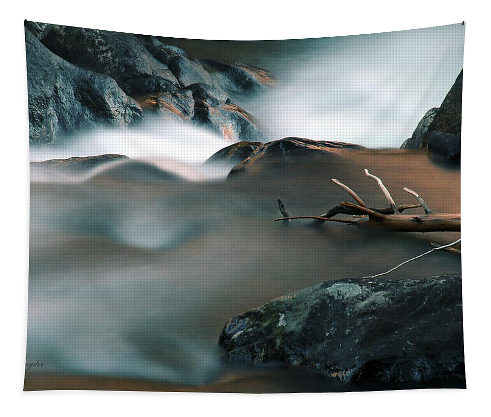 Unique Tapestry featuring the photograph Copper Stream 2 by Roger Snyder