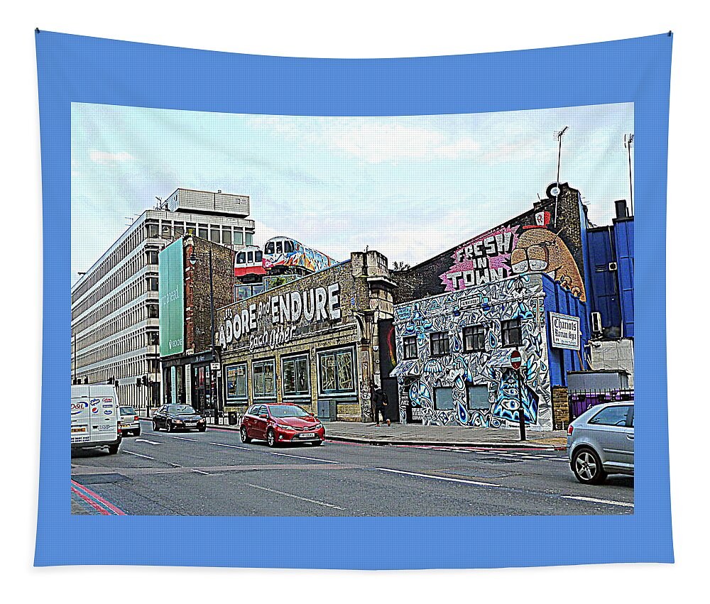 Artwork Tapestry featuring the photograph Crazy London by Gordon James