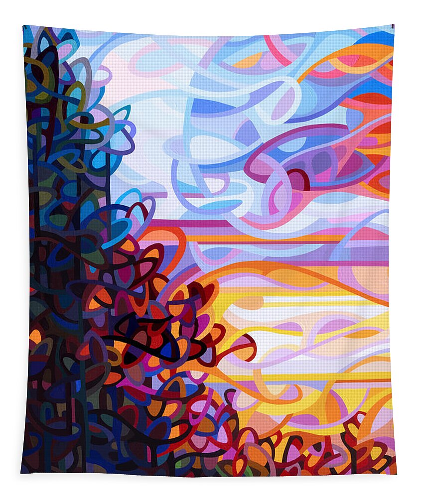 Art Tapestry featuring the painting Crescendo by Mandy Budan