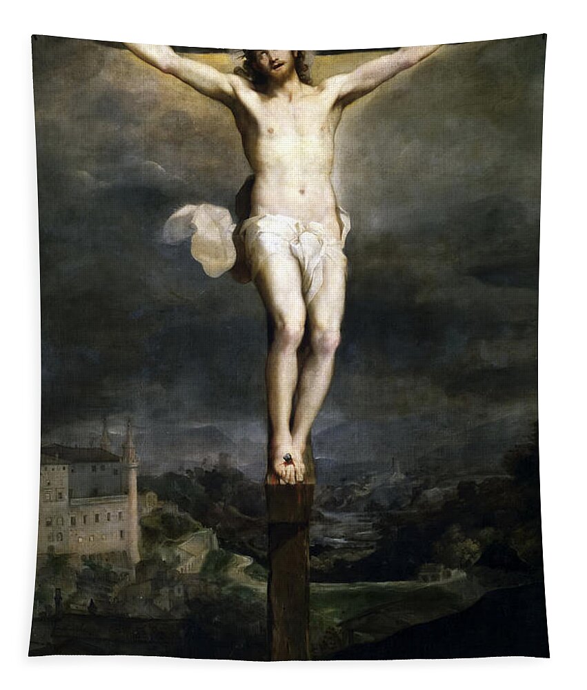 Federico Barocci Tapestry featuring the painting Crucifixion by Federico Barocci