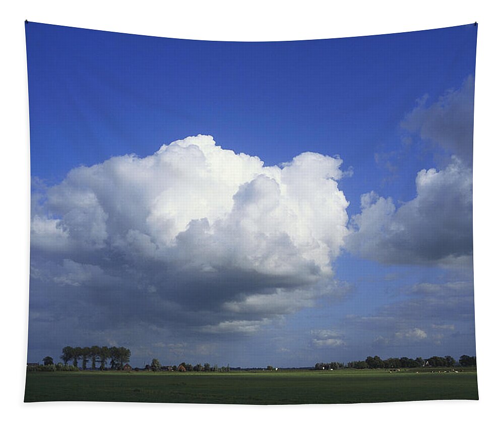 Atmosphere Tapestry featuring the photograph Cumulus Congestus Clouds by K. Van Den Berg
