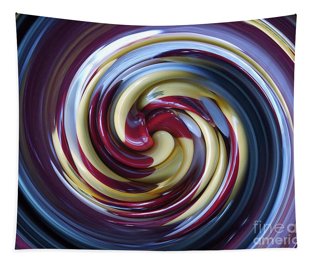 Abstract Tapestry featuring the photograph Cure Circle by Nina Ficur Feenan