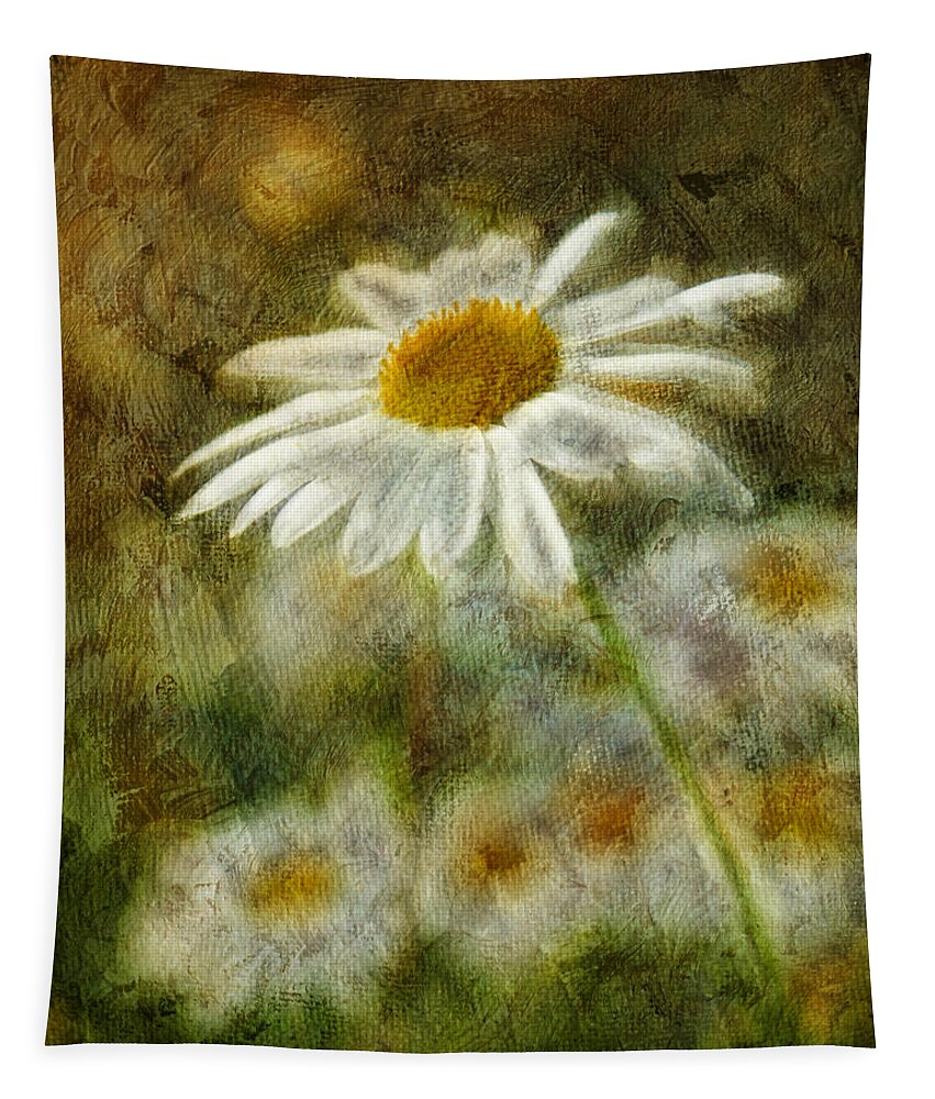 Daisies Tapestry featuring the photograph Daisies ... again - p11at01 by Variance Collections