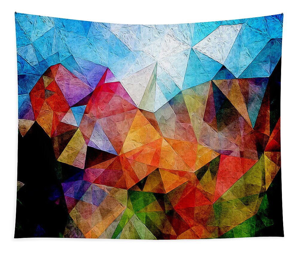 Daydreaming Tapestry featuring the digital art Daydreaming Under Blue Skies by Phil Perkins