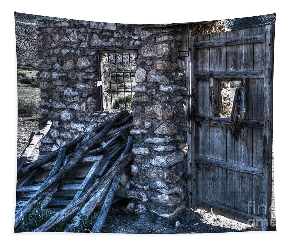 Ruin Tapestry featuring the photograph Days gone by by Heiko Koehrer-Wagner
