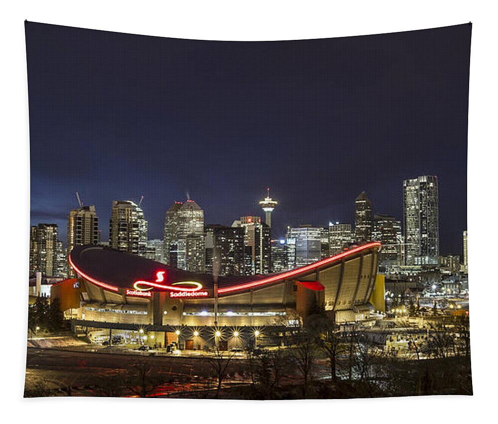 Calgary Tapestry featuring the photograph Dazzled By The Light by Evelina Kremsdorf
