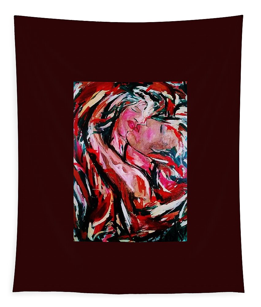 Love Tapestry featuring the painting Defying Claudius by Dawn Caravetta Fisher