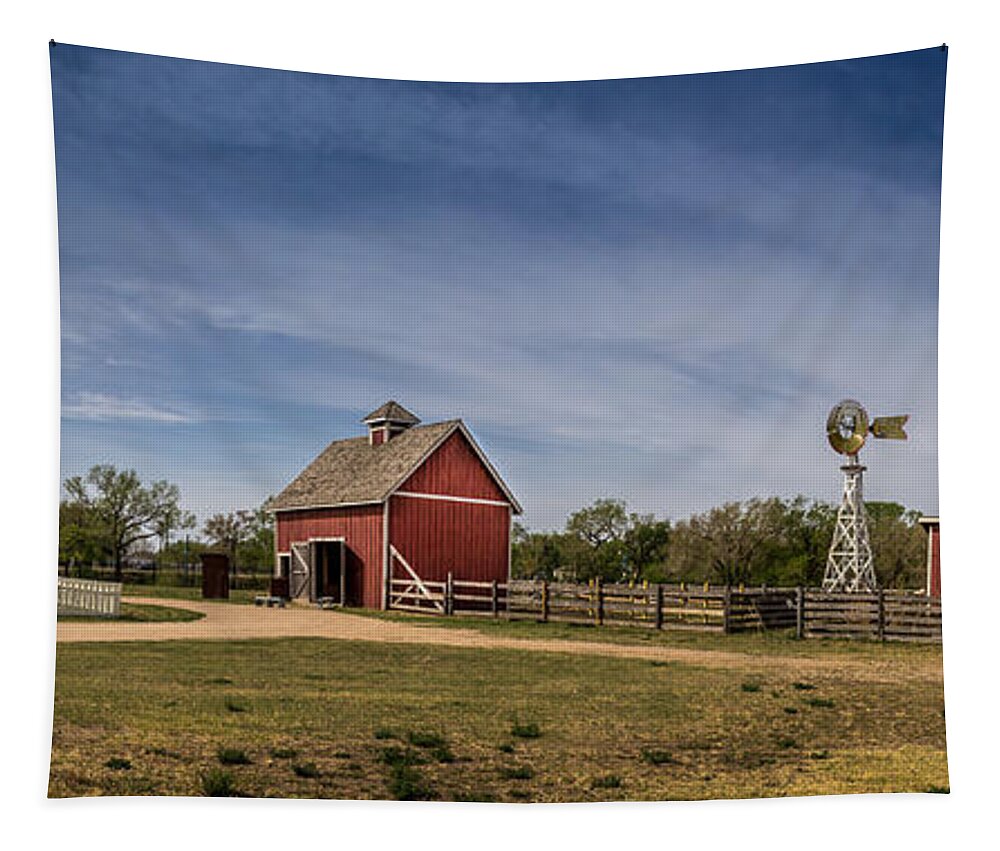 Jay Stockhaus Tapestry featuring the photograph DeVore Farm by Jay Stockhaus