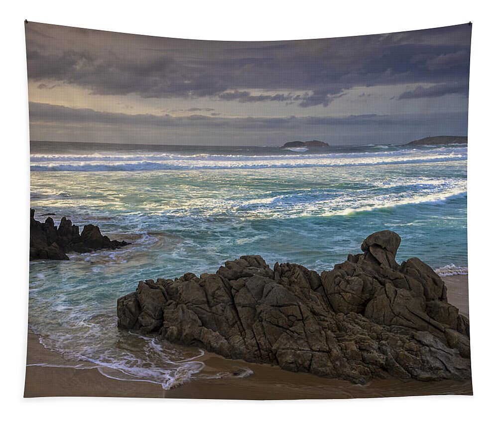 Doniños Tapestry featuring the photograph Doninos Beach Ferrol Galicia Spain by Pablo Avanzini