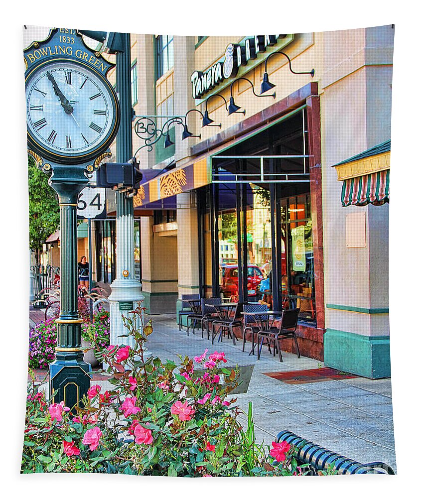 Downtown Tapestry featuring the photograph Downtown Bowling Green by Jack Schultz