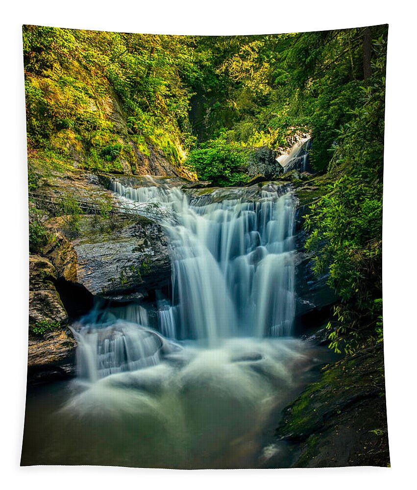 Dukes Creek Tapestry featuring the photograph Dukes Creek Falls by John Haldane