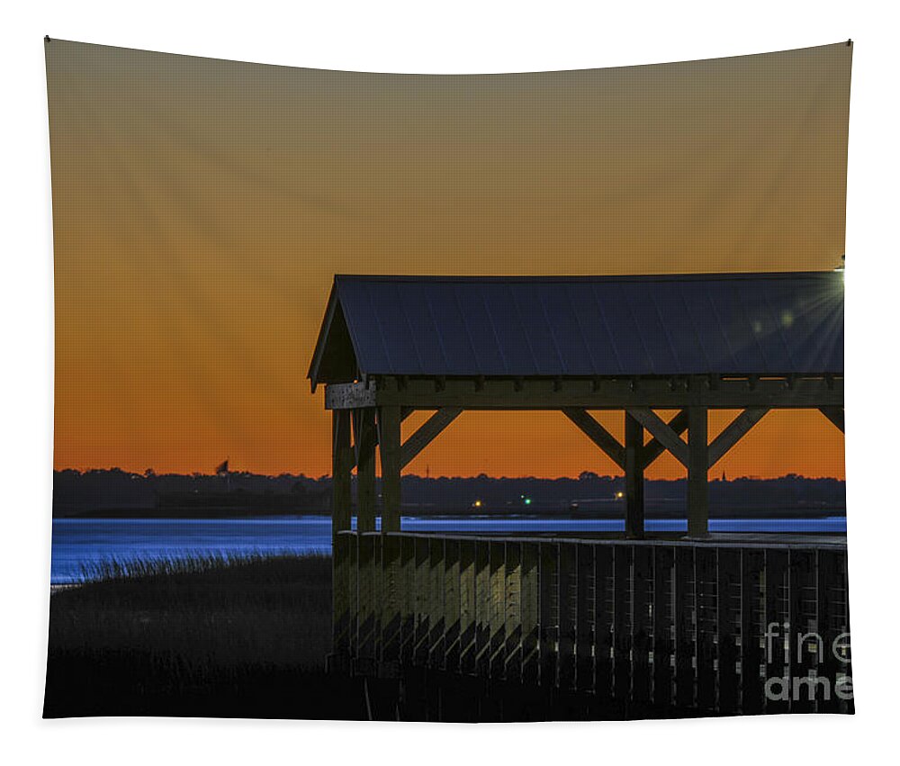 Dusk Tapestry featuring the photograph Dusk Hues of Orange by Dale Powell