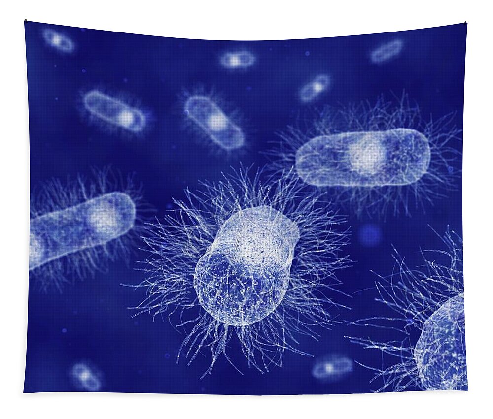 Abnormal Tapestry featuring the photograph E. Coli, Artwork by Juan Gaertner