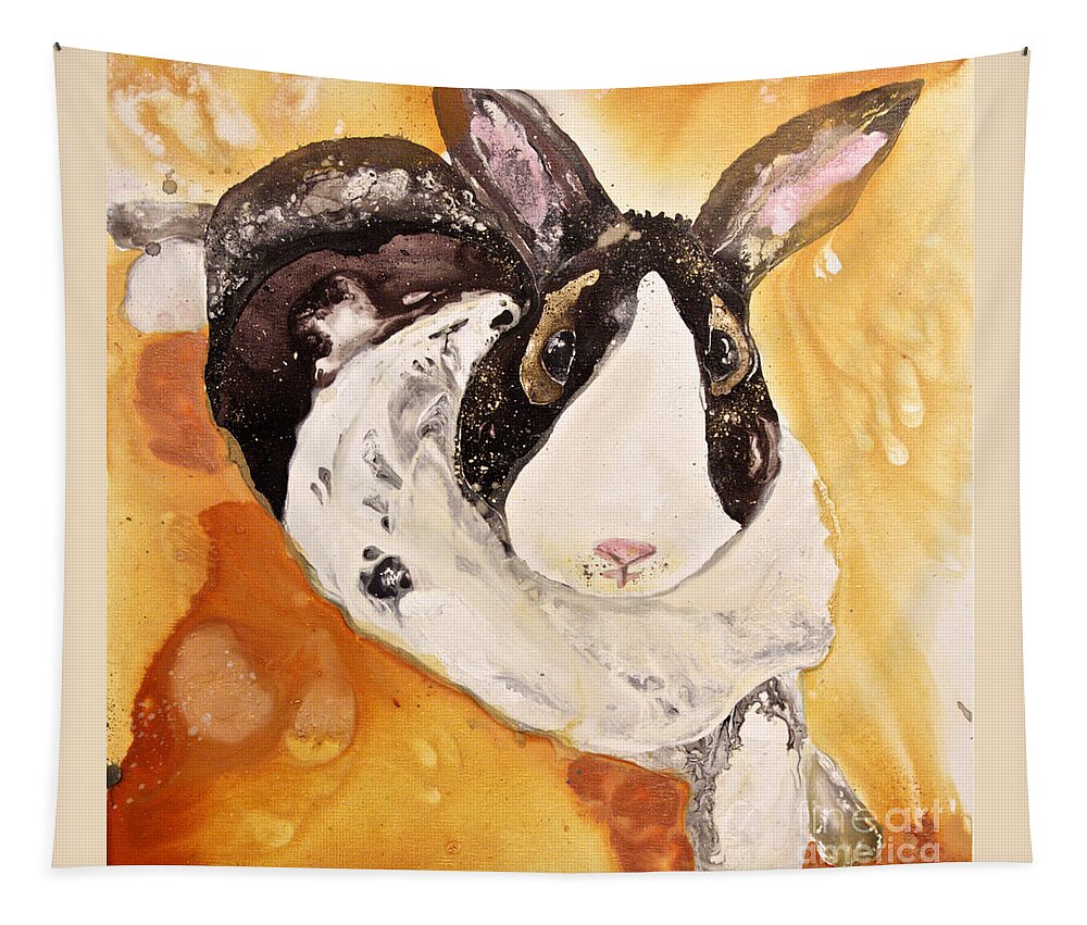 Bunny Tapestry featuring the painting Earl by Kasha Ritter