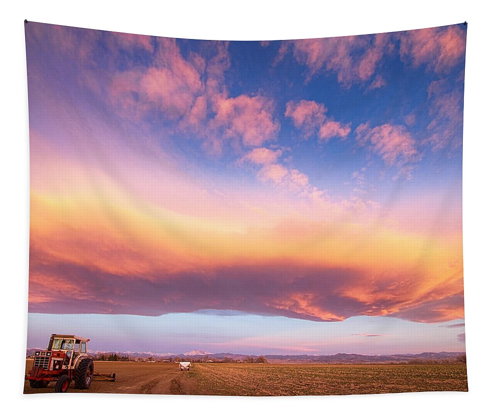 Colorful Tapestry featuring the photograph Early Morning Turbo Country Sky by James BO Insogna
