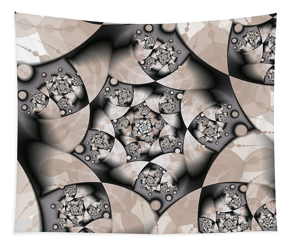 Fractal Tapestry featuring the digital art Earth Tones by Gabiw Art