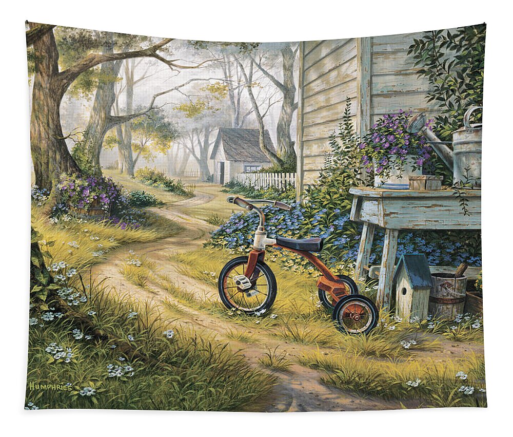 Michael Humphries Tapestry featuring the painting Easy Rider by Michael Humphries