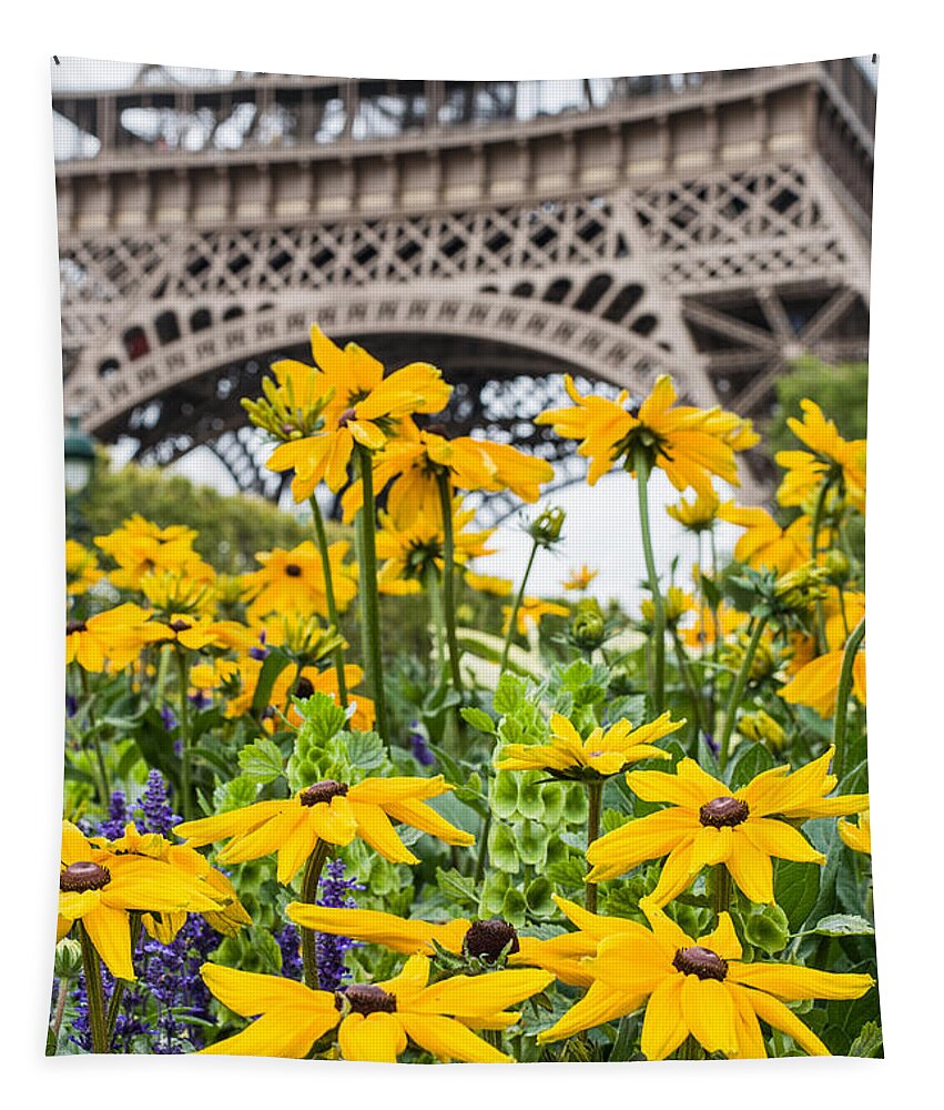 Eiffel Tapestry featuring the photograph Eiffel Flower by Nigel R Bell