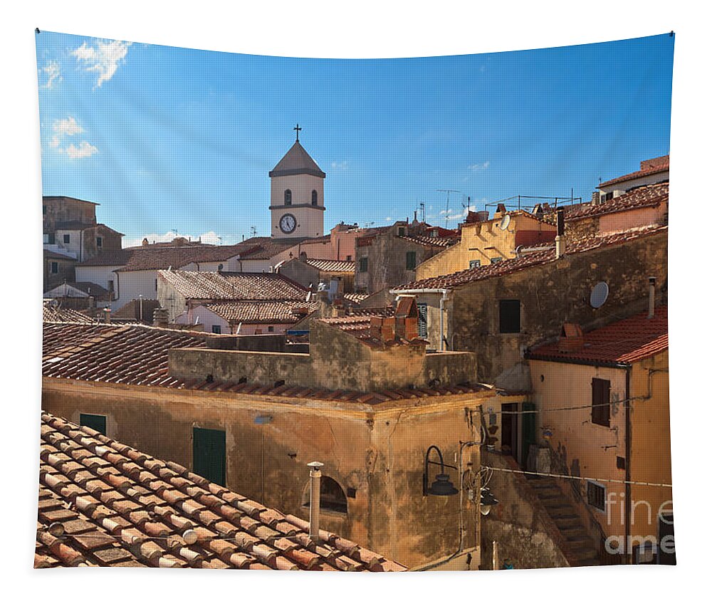 Tuscany Tapestry featuring the photograph Elba Island - Capoliveri by Antonio Scarpi