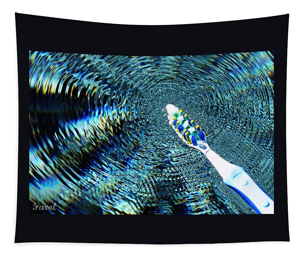 Electric Tapestry featuring the photograph Electric Toothbrush by Farol Tomson