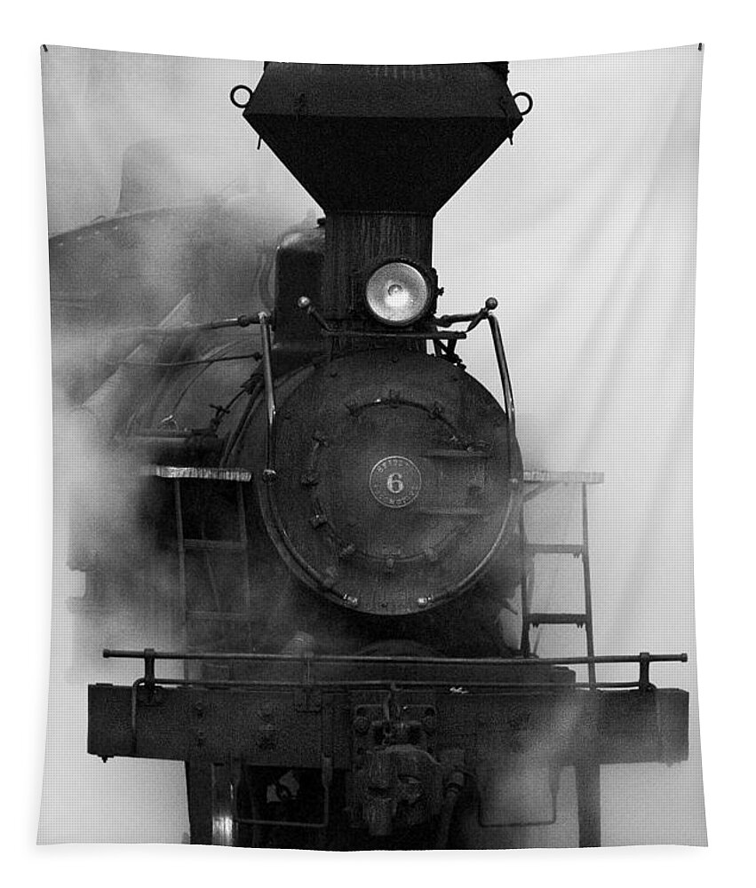 Antiquated Tapestry featuring the photograph Engine No. 6 by Jerry Fornarotto