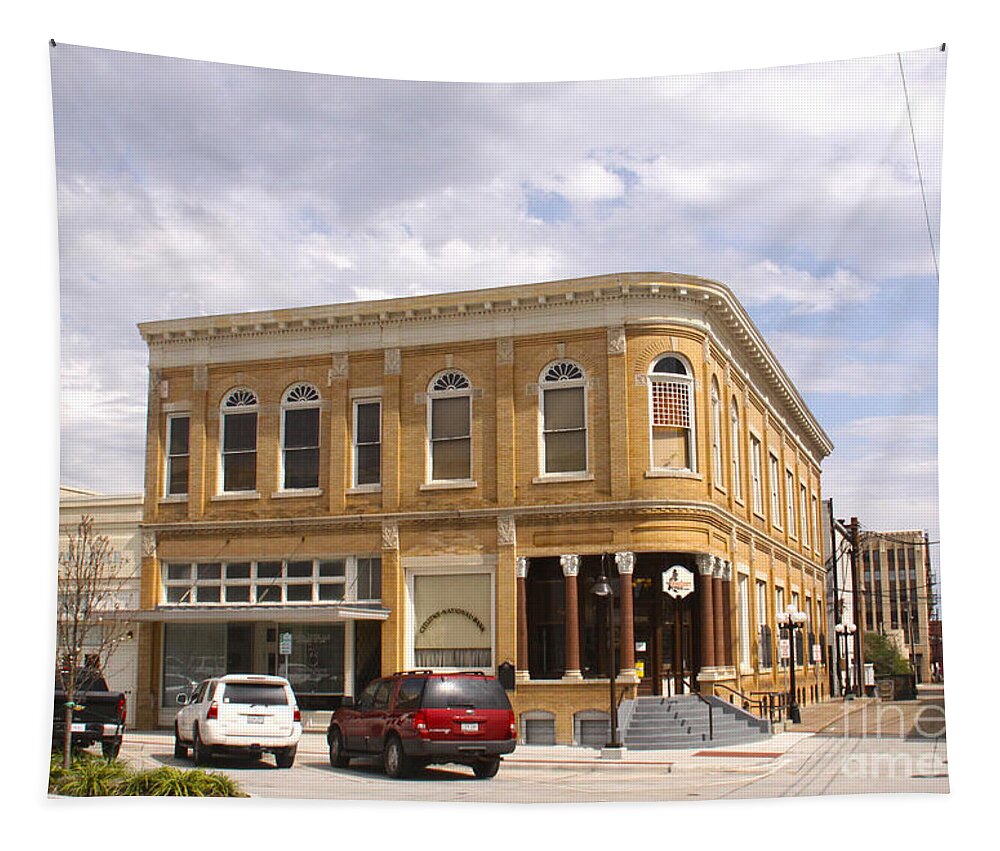 Historical Tapestry featuring the photograph Everett Building by Paul Anderson