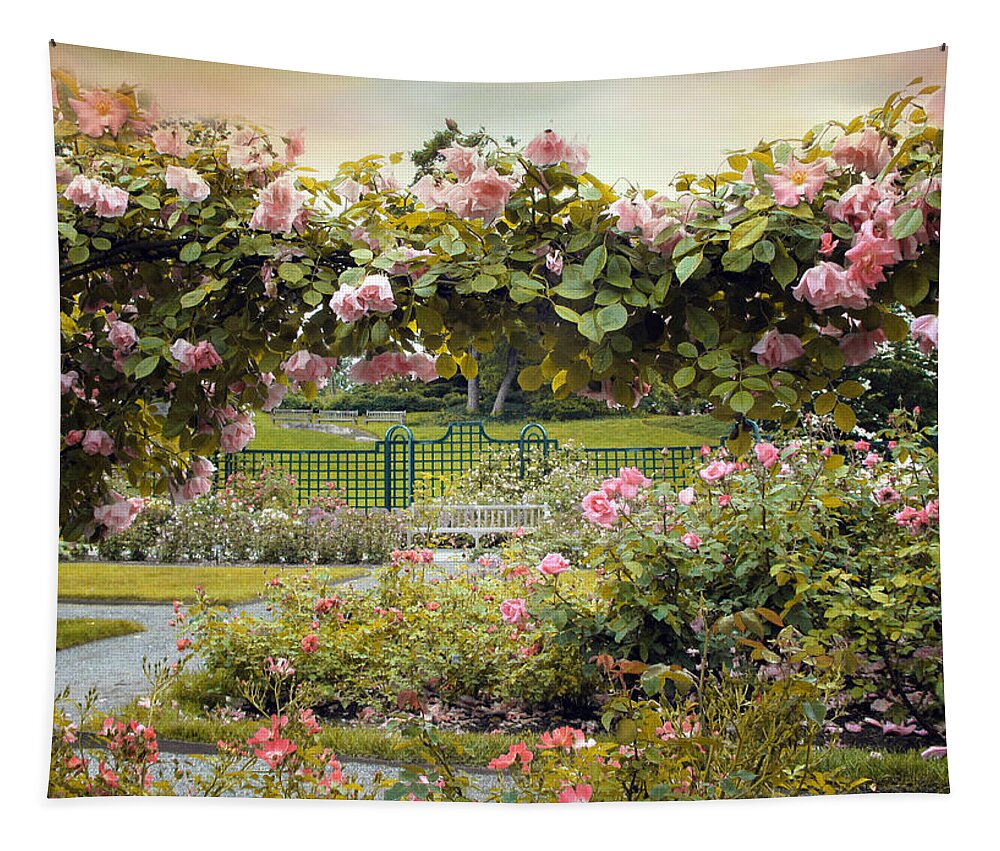 Roses Tapestry featuring the photograph Everythings Coming up Roses by Jessica Jenney