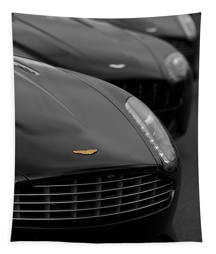 Aston Martin Tapestry featuring the photograph Exotic Lineup by Dennis Hedberg