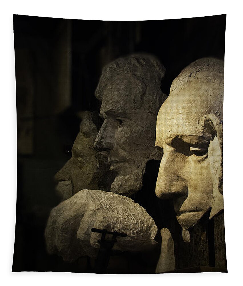Midwest Tapestry featuring the photograph Faces of Rushmore by Judy Hall-Folde