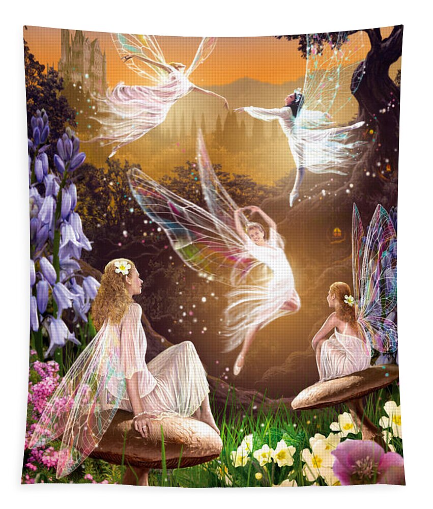 Fairies Tapestry featuring the photograph Fairy Ballet by MGL Meiklejohn Graphics Licensing