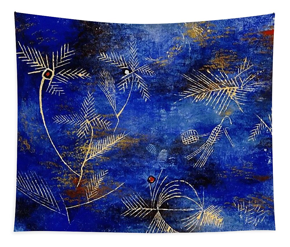 Paul Klee Tapestry featuring the painting Fairy Tales by Paul Klee
