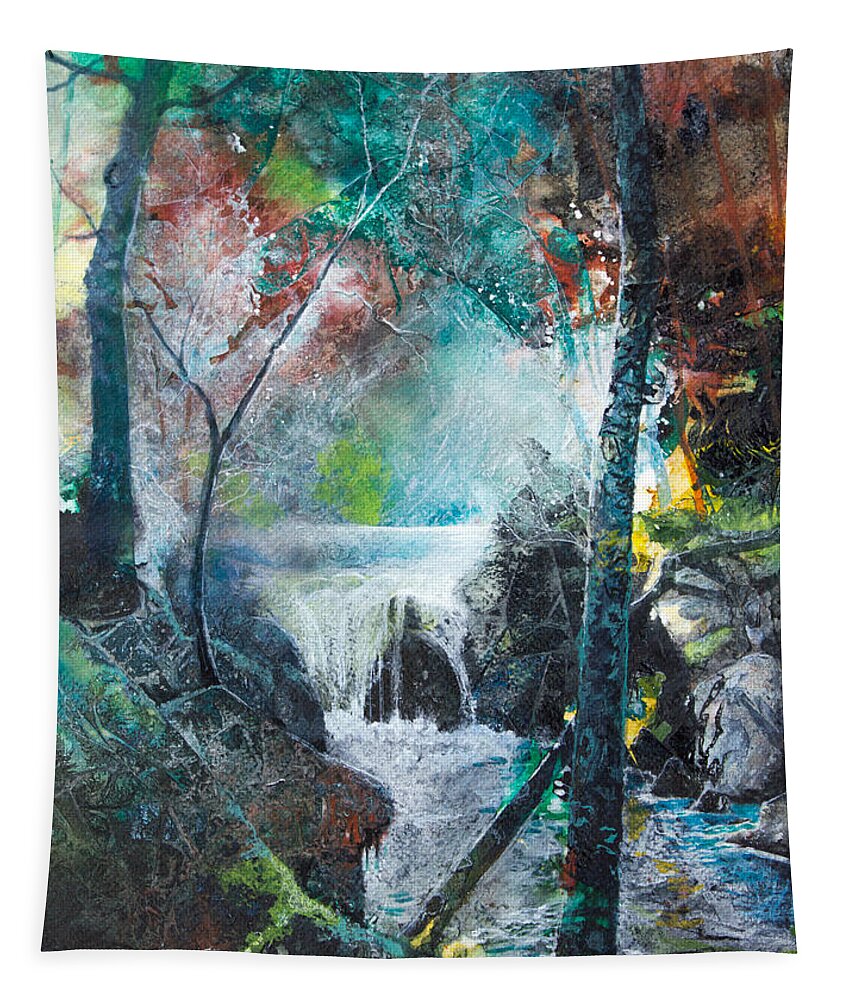 Art Tapestry featuring the painting Fairy Woods II by Patricia Allingham Carlson