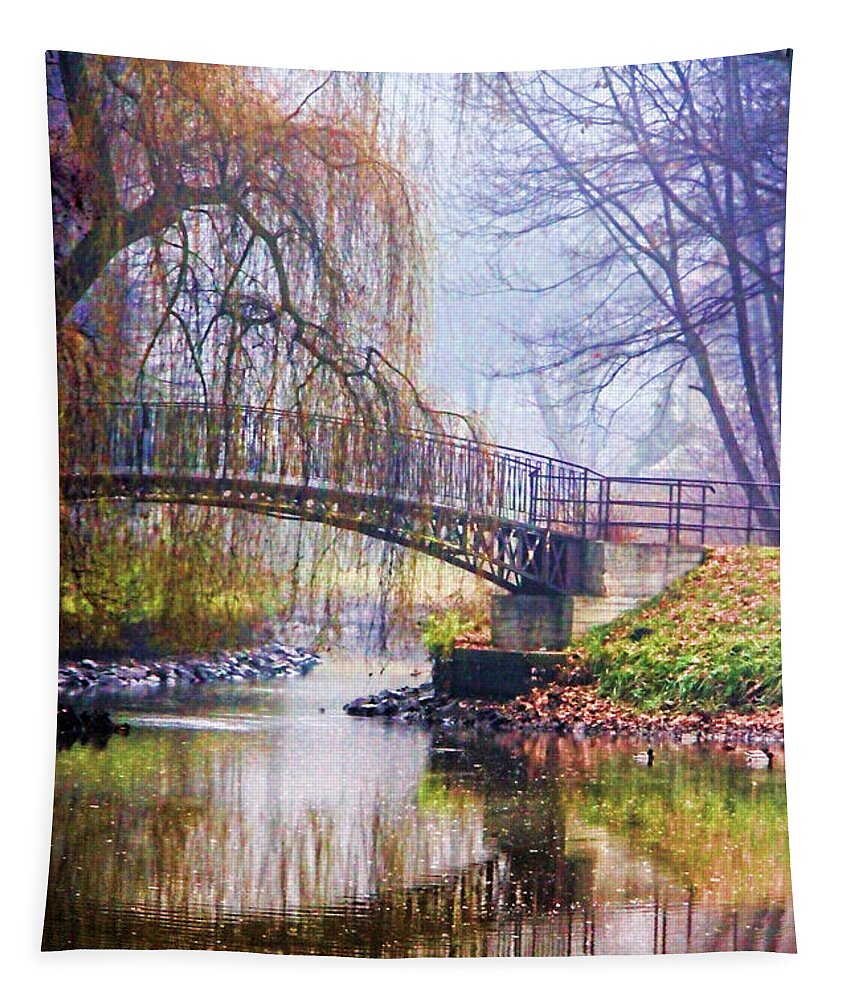 Fairytale Bridge Tapestry featuring the photograph Fairytale Bridge by Mariola Bitner