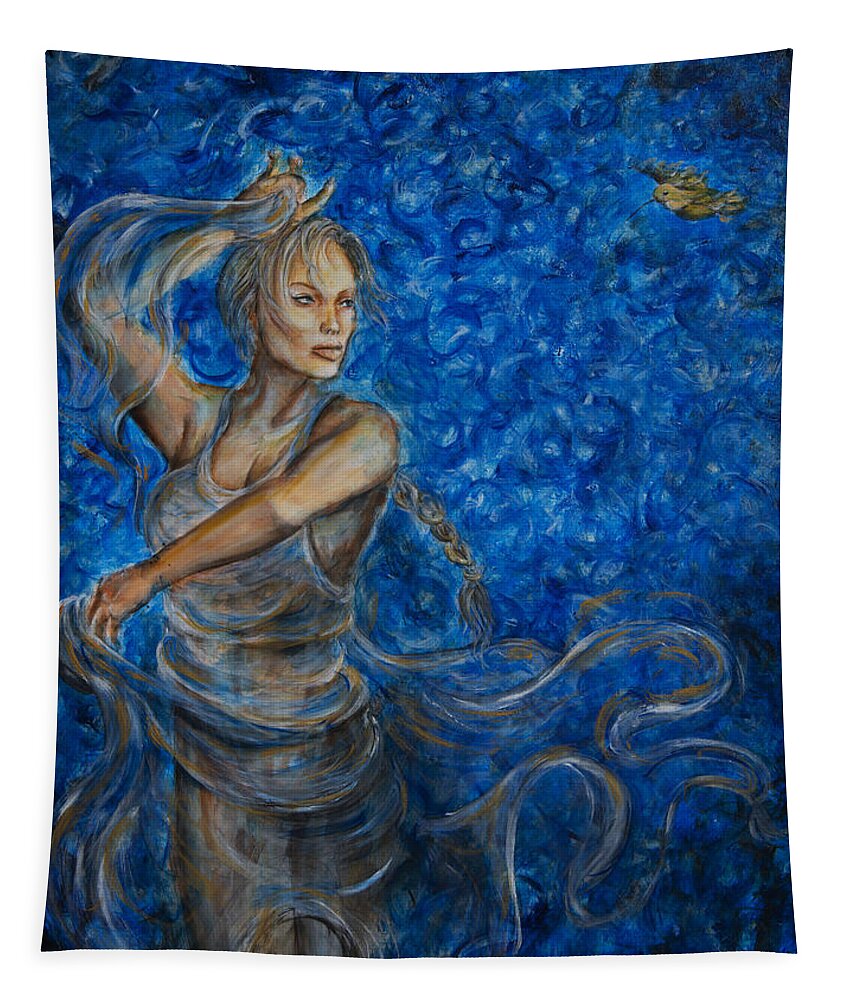 Dancer Tapestry featuring the painting Fandango by Nik Helbig
