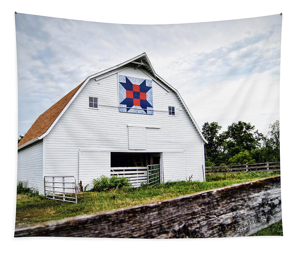 Barn Tapestry featuring the photograph Fayette Farmers Daughter Quilt Barn by Cricket Hackmann
