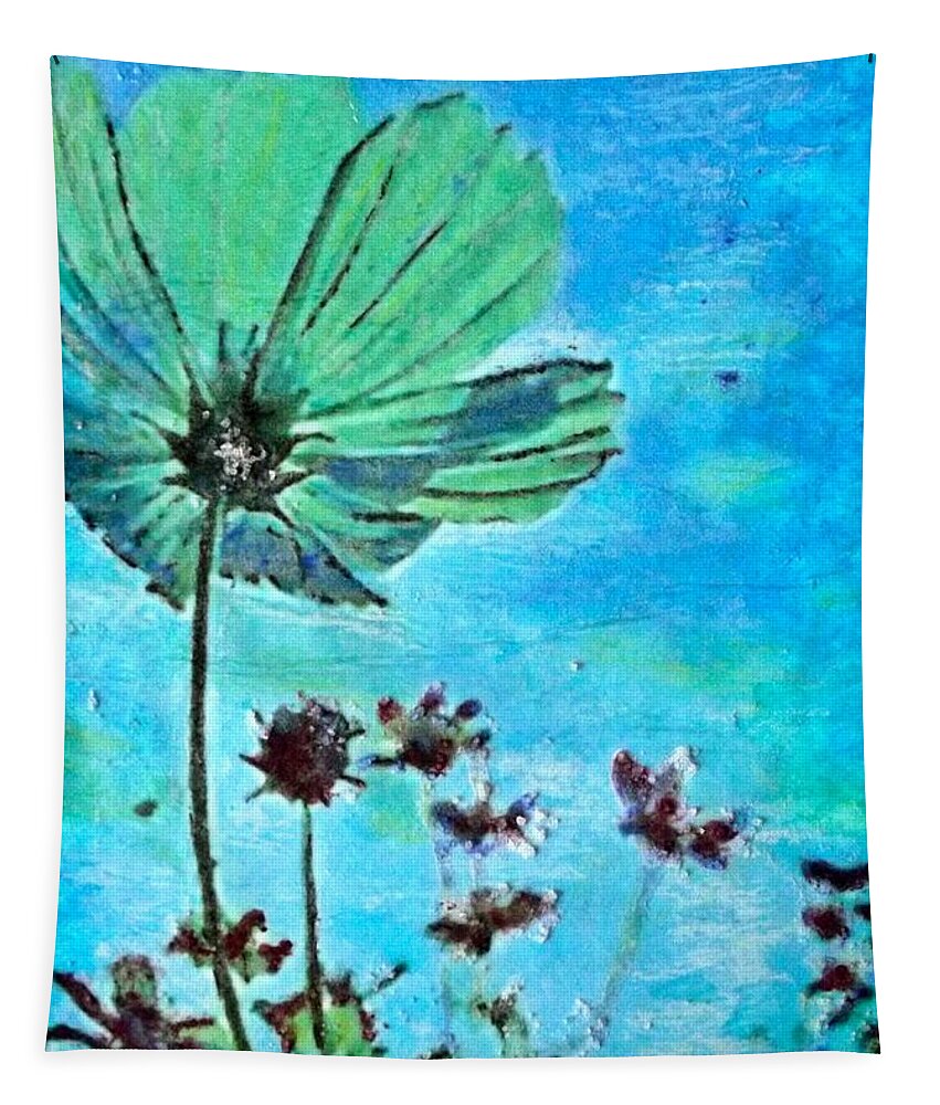 Wildflowers Tapestry featuring the painting Finding Hope by Cara Frafjord