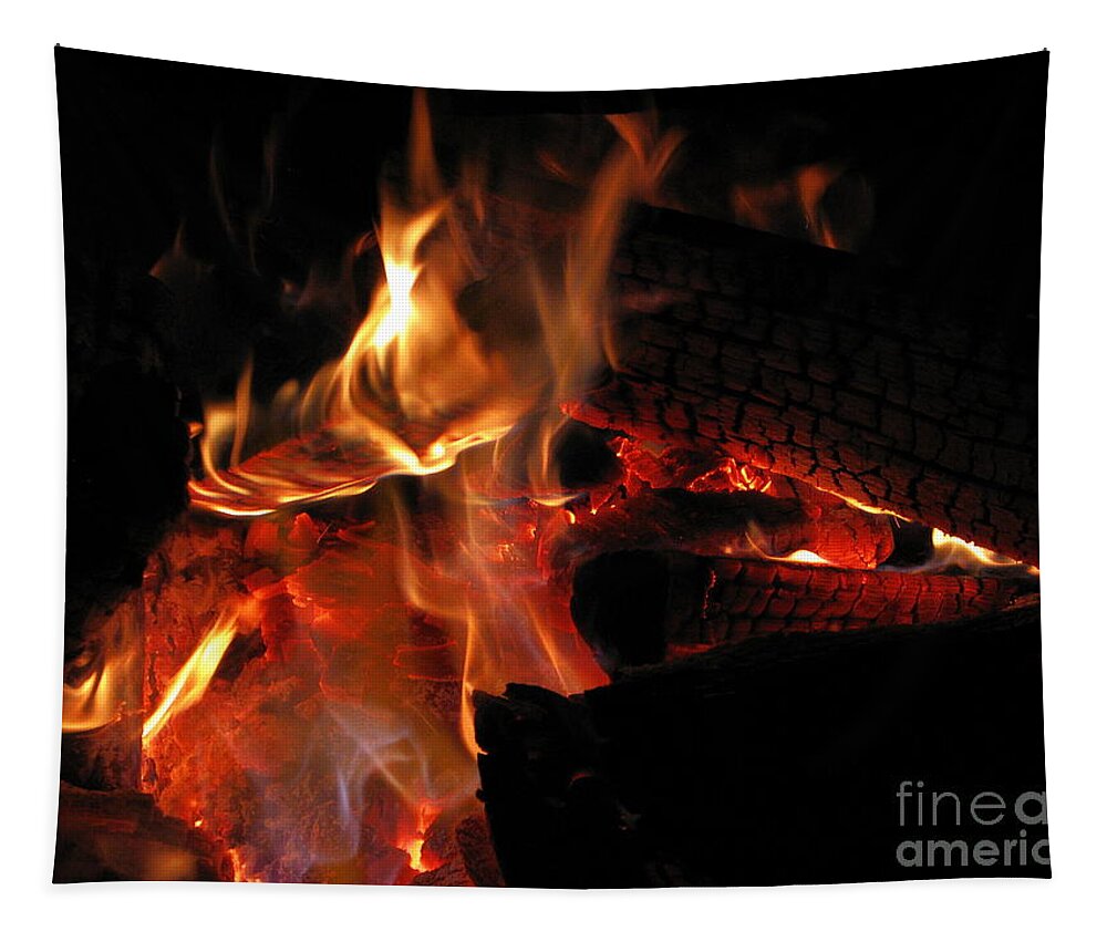 Fire Tapestry featuring the photograph Fire Coals by Michael Krek