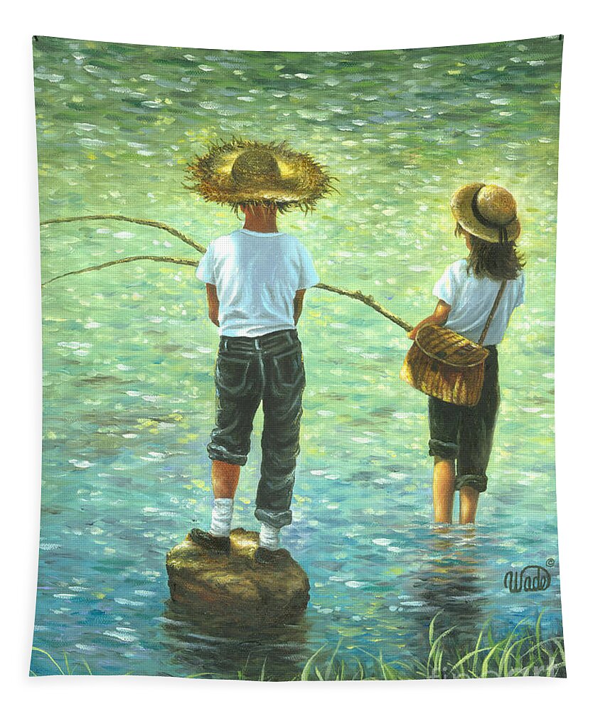 https://render.fineartamerica.com/images/rendered/default/flat/tapestry/images-medium-5/fishing-boy-and-girl-vickie-wade.jpg?&targetx=0&targety=-68&imagewidth=794&imageheight=1066&modelwidth=794&modelheight=930&backgroundcolor=557754&orientation=0&producttype=tapestry-50-61
