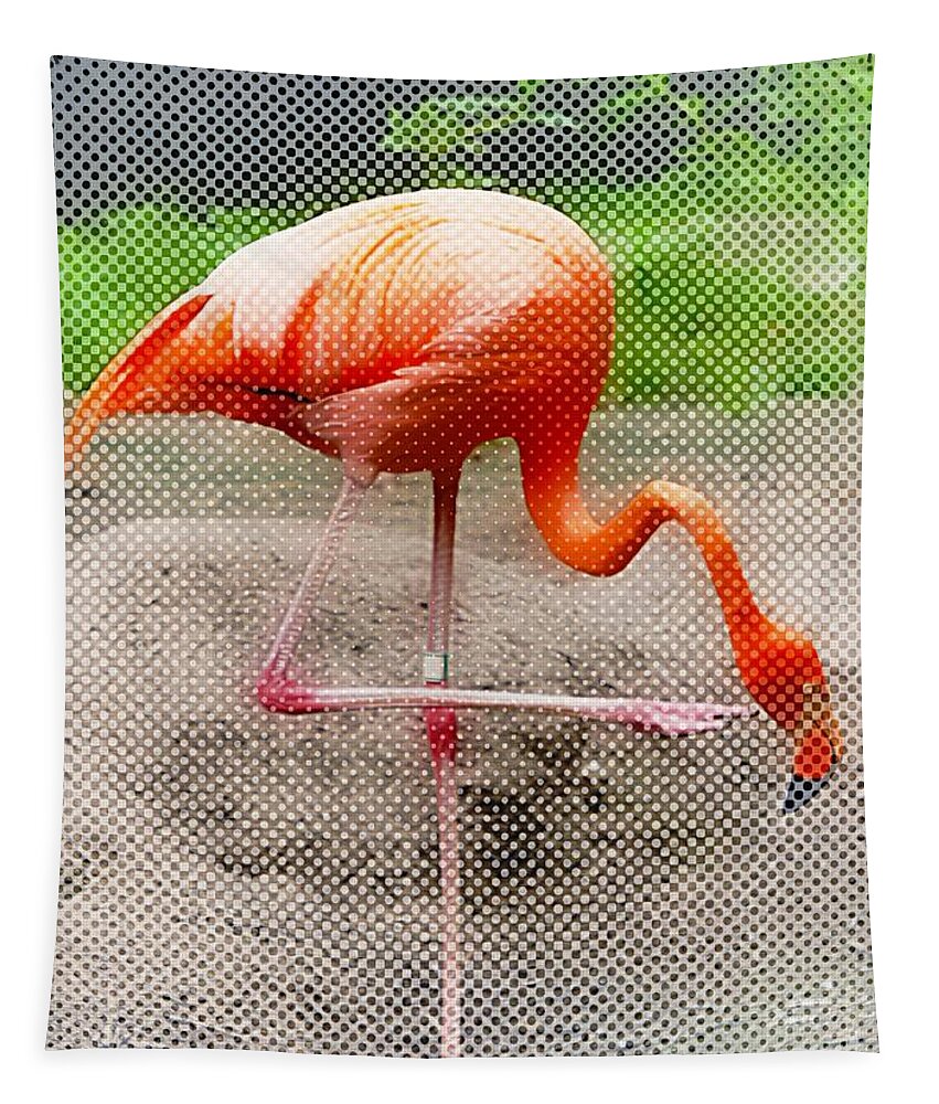 Flamingo Tapestry featuring the photograph Flamingo Four by Lilliana Mendez