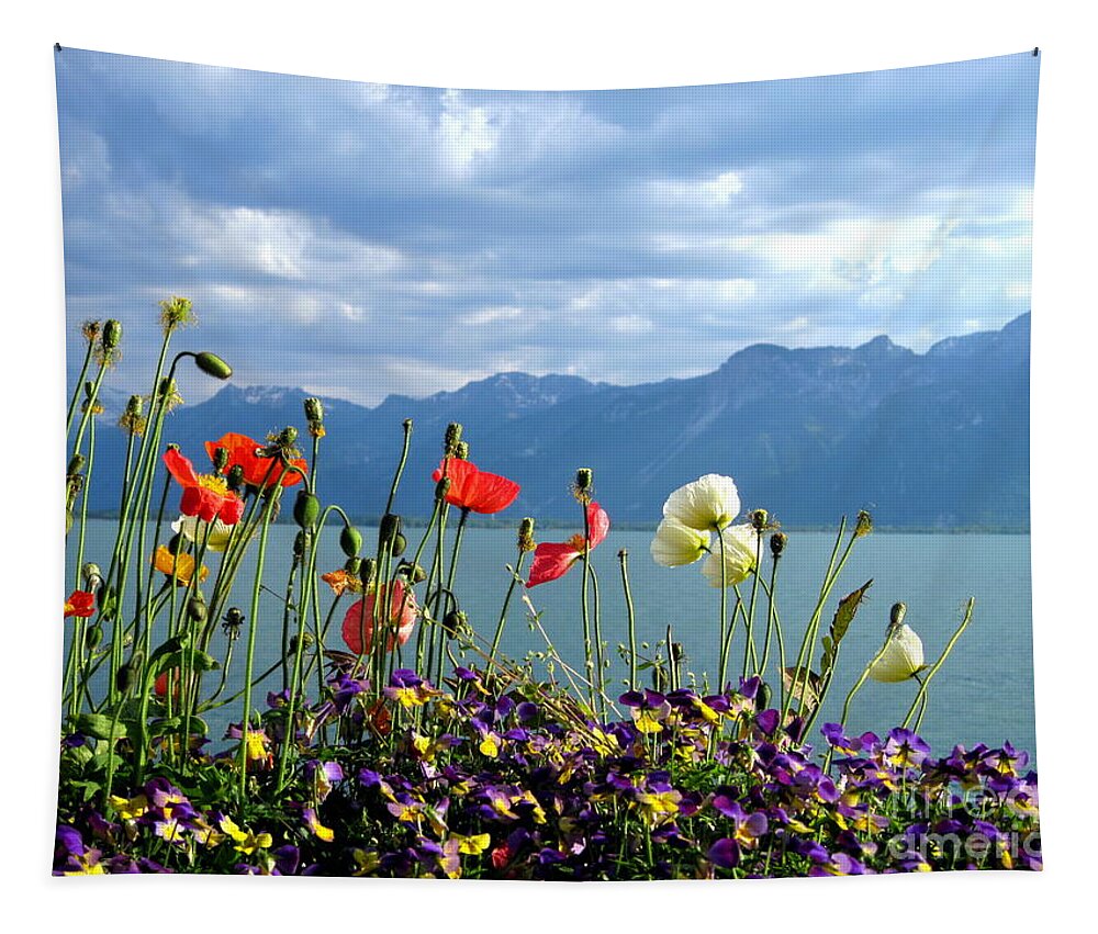 Alps Tapestry featuring the photograph Floral Coast by Amanda Mohler