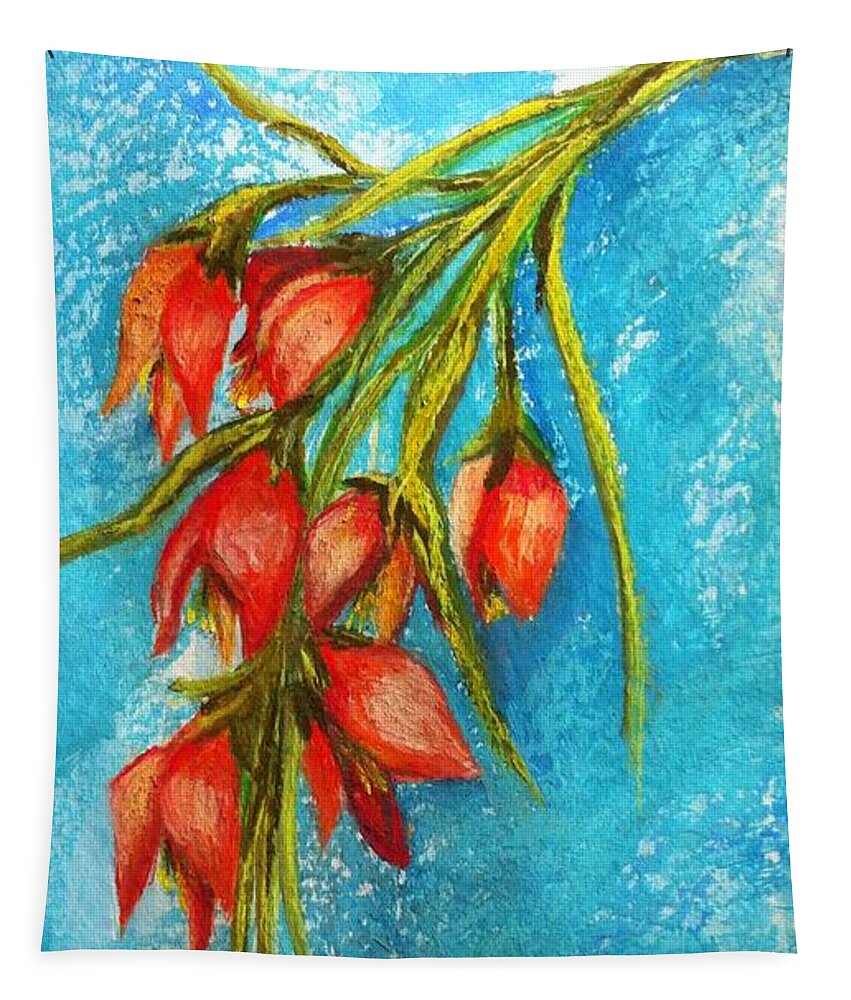 Floral Tapestry featuring the painting Floral Spray by Beverly Boulet