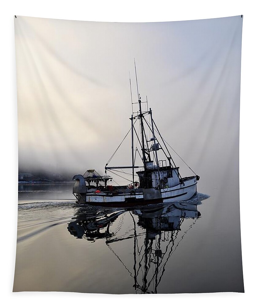 Ocean Tapestry featuring the photograph Fog Bound by Cathy Mahnke