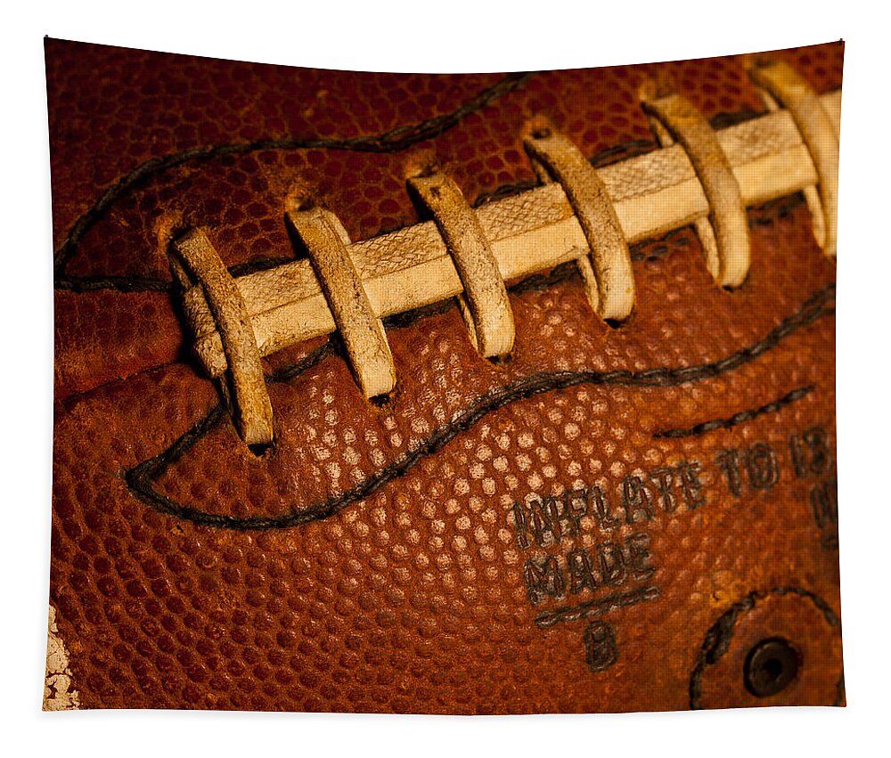 David Patterson Tapestry featuring the photograph Football Laces by David Patterson