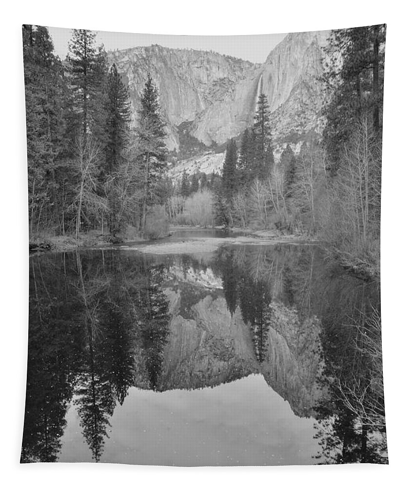 Black And White Tapestry featuring the photograph Footsteps of Ansel Adams by Debby Pueschel