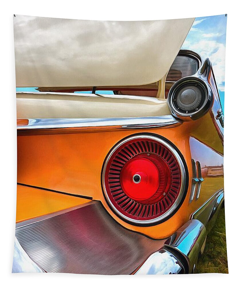 Ford Tapestry featuring the photograph Ford Galaxie Skyliner 6 by Mick Flynn